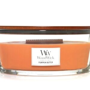 WOOD WICK PUMPKIN BUTTER LARGE ELLIPSE CANDLE NWT
